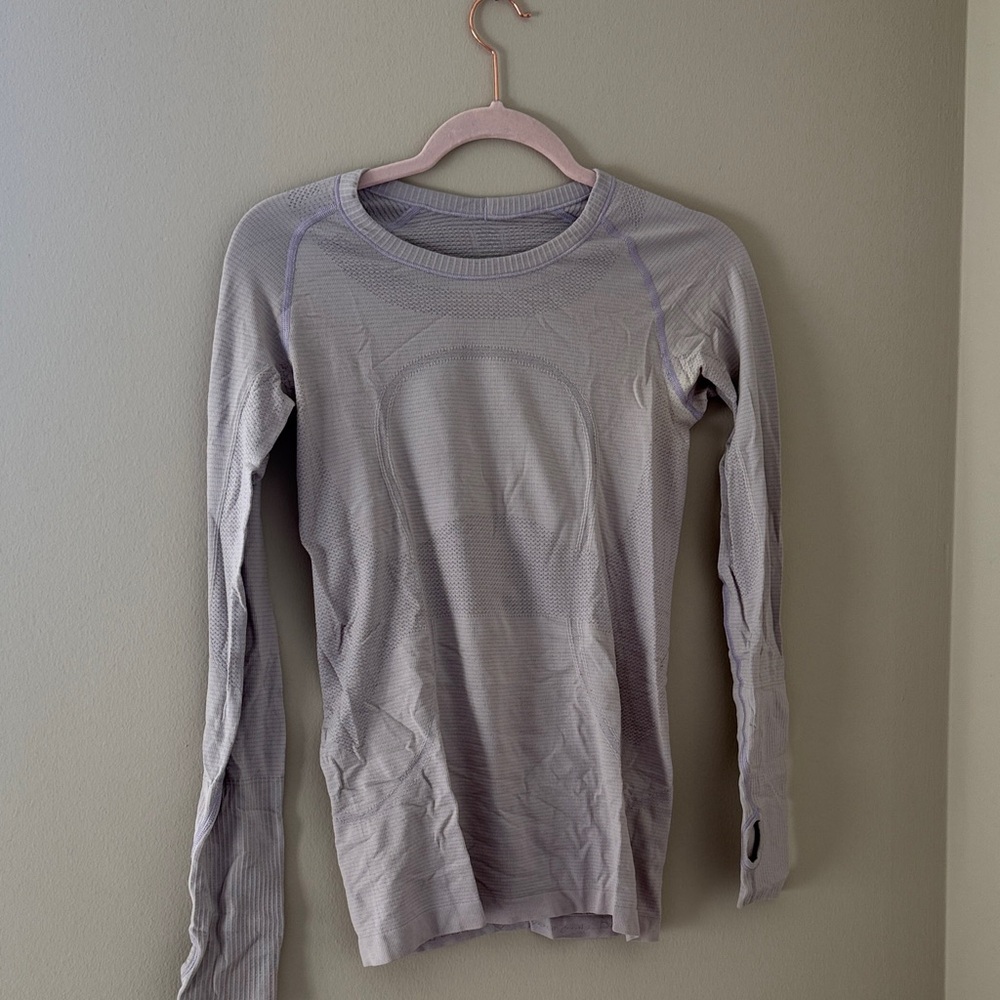 lululemon athletica Long Sleeve swiftly tech Top in Light Purple